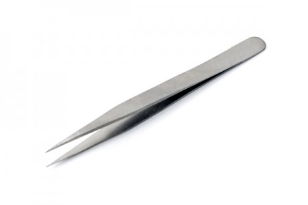 Pinza Recta con Punta Extra Fina